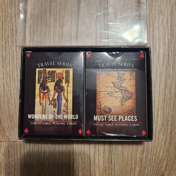 Travel Series Playing Cards 2 Decks Wonders of the World & Must See Places - Picture 2 of 6